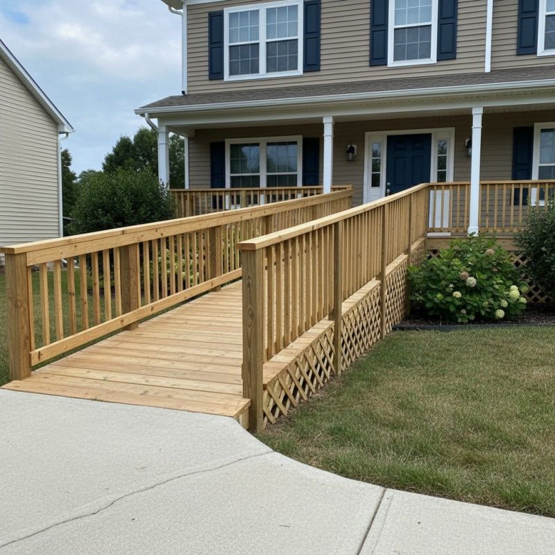 Porch Ramp Installation in Wilmington, NC