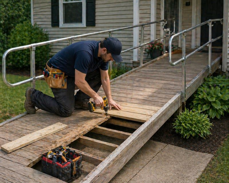 Wood Ramp Installation in Wilmington, NC